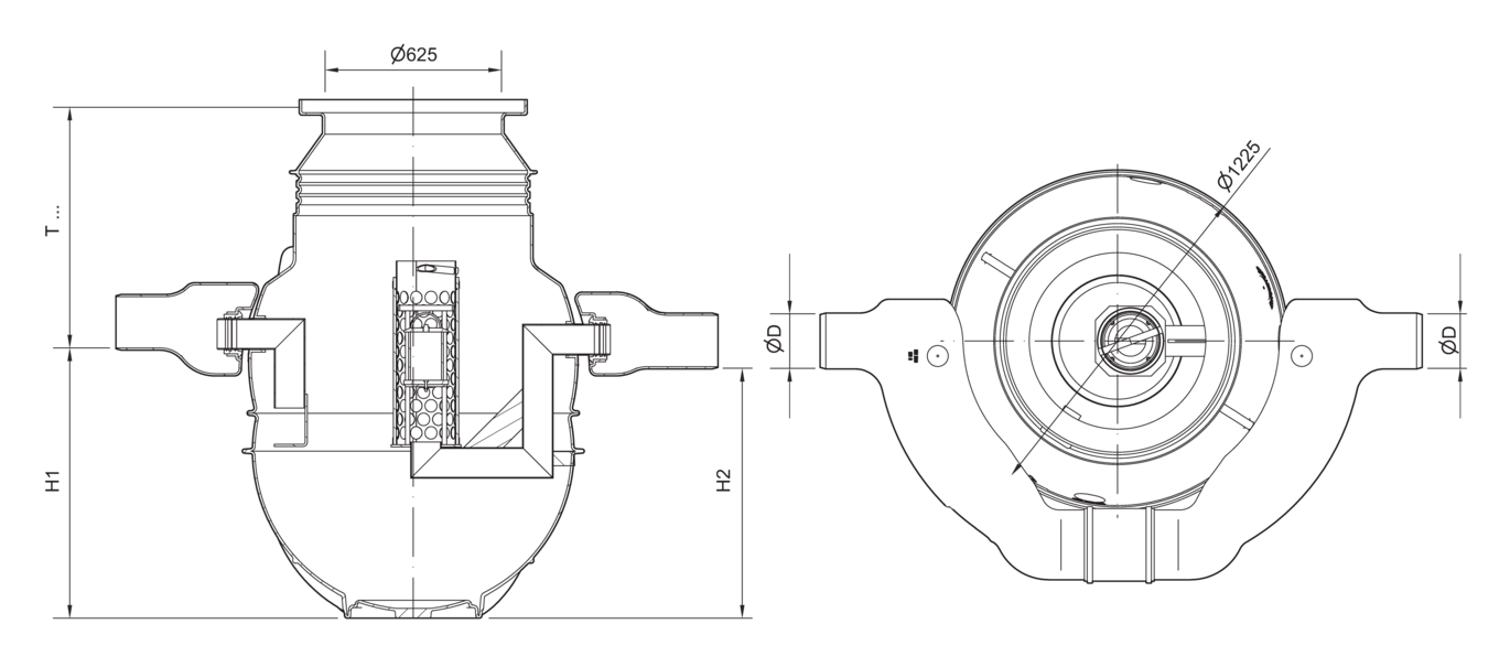 ACO Oleopass P-SD Drawing 