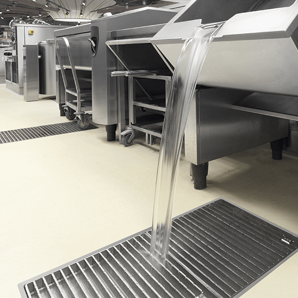 Image Kitchen with ACO hygiene gully