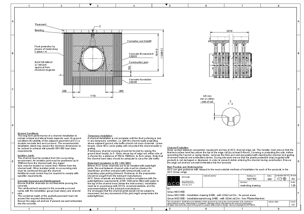 1421760_002 ACO_Qmax_NEO_600_Installation_drawing_D400_QSlot_rail_2m_for_paved_areas.pdf