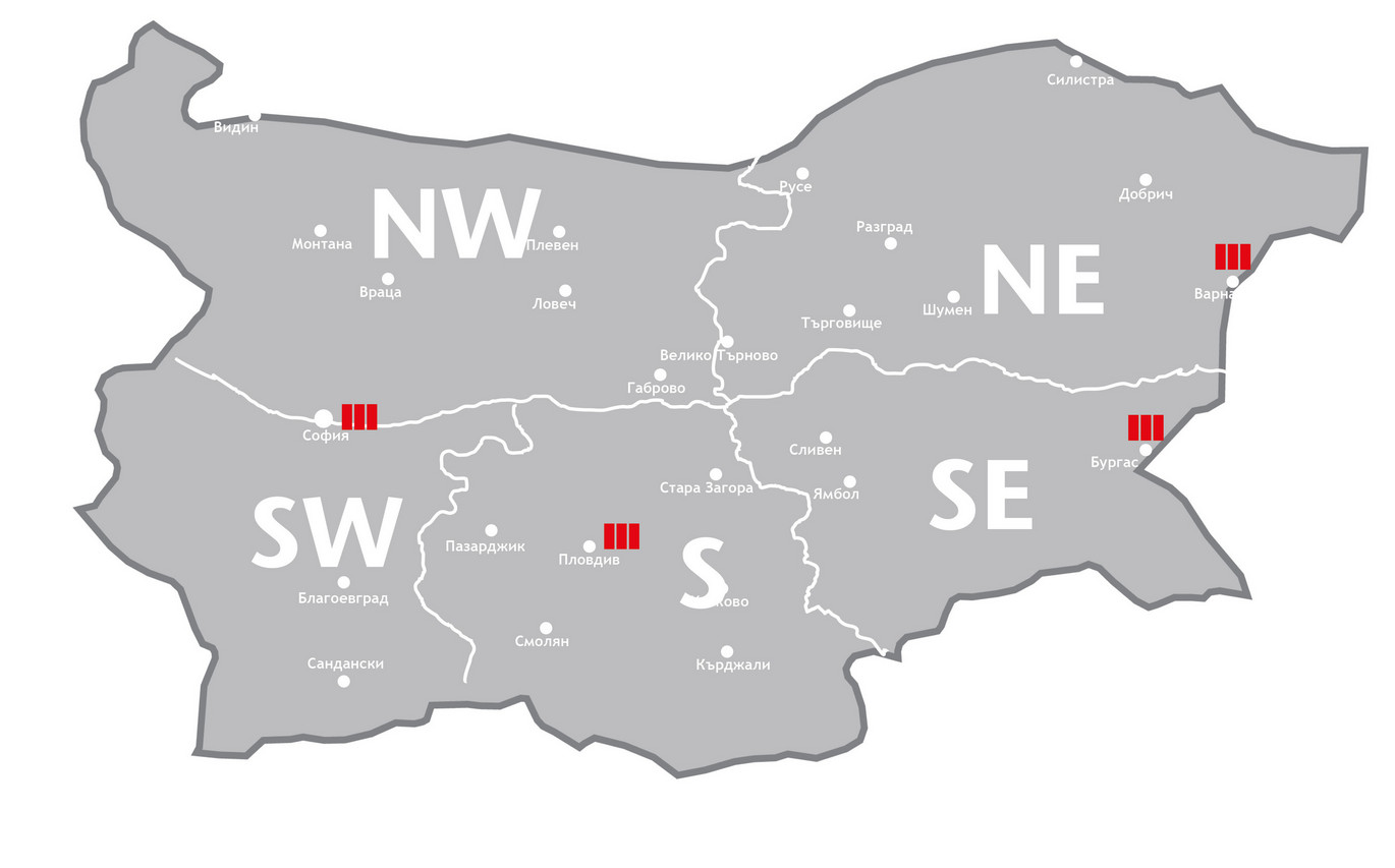 ACO Bulgaria Sales-Areas