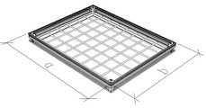 ACO Uniface access cover алуминий