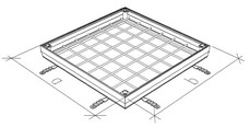 ACO Uniface access cover поцинкована стомана