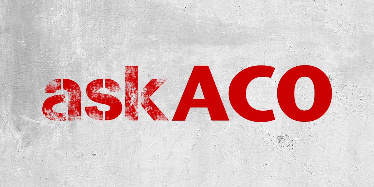 Image Ask ACO sign