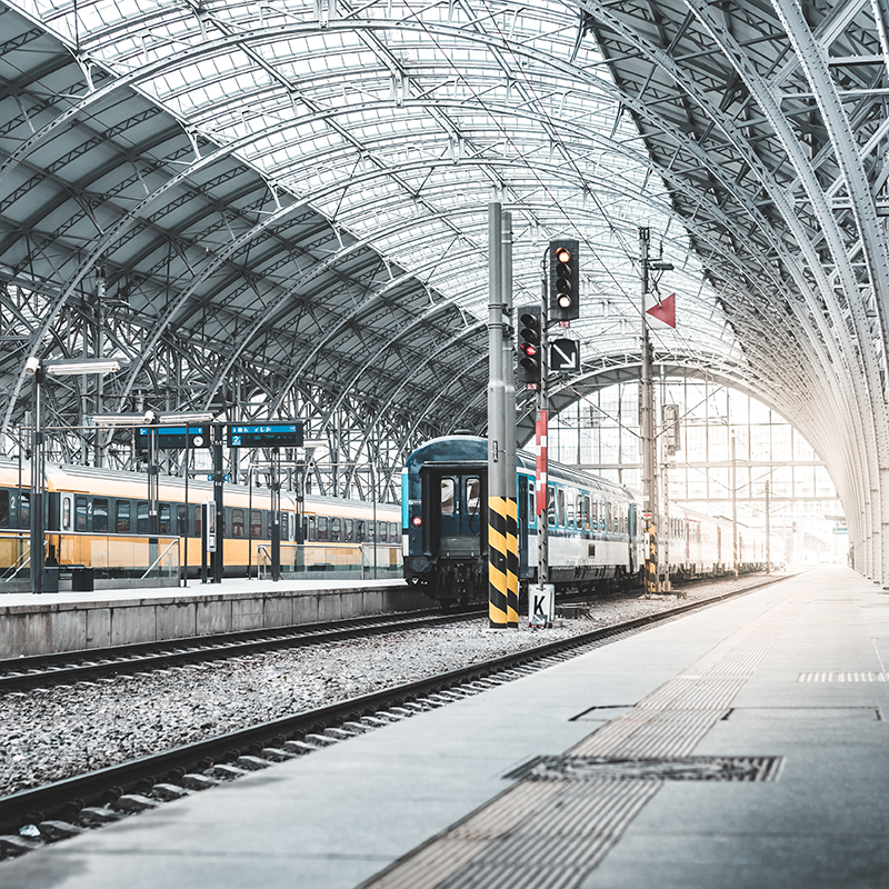 Header Image ACO Solutions for Train stations and platforms